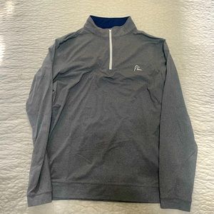 Grey Rhoback 1/4 zip pullover